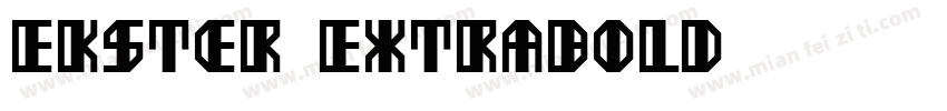 Ekster Extrabold字体转换